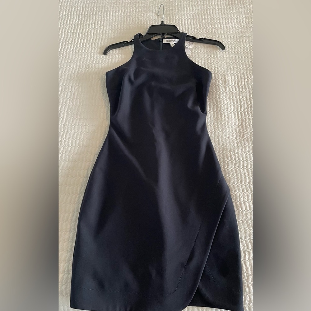 Elizabeth and James Navy Cocktail Dress